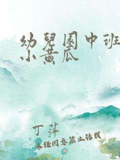 幼儿园中班儿歌小黄瓜