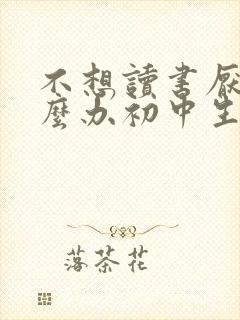 不想读书厌学怎么办初中生