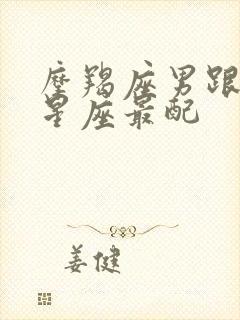 摩羯座男跟什么星座最配