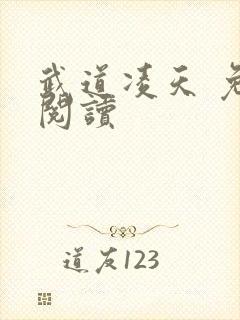 武道凌天 免费阅读