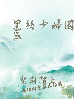 黑丝少妇国产一区