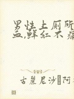 男性上厕所拉出血,鲜红不痛怎么办