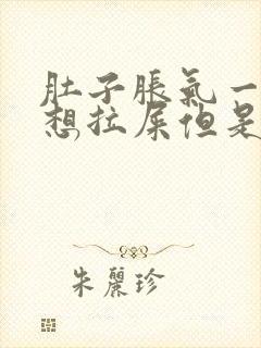 肚子胀气一直是想拉屎但是拉不出