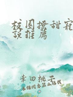 校园撩甜宠文小说推荐