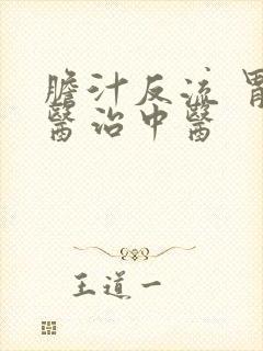 胆汁反流 胃炎医治中医