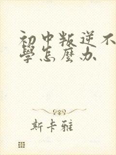 初中叛逆不想上学怎么办