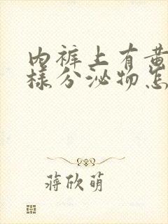 内裤上有黄色水样分泌物怎么回事