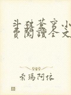 斗破苍穹小说免费阅读全文无窗口