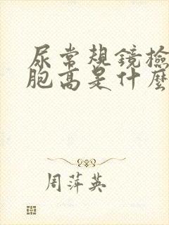 尿常规镜检白细胞高是什么原因