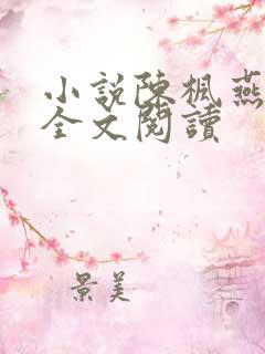 小说陈枫燕清羽全文阅读