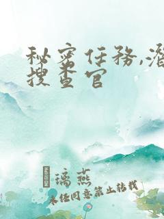 秘密任务,潜入搜查官