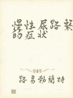 慢性尿路系感染的症状