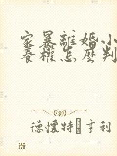 家暴离婚小孩抚养权怎么判