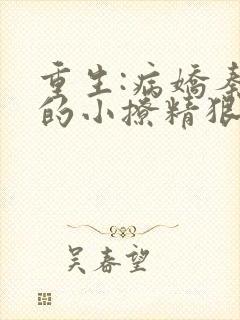 重生:病娇秦爷的小撩精狠凶残