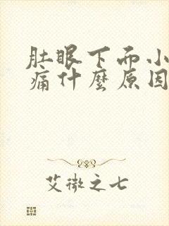 肚眼下面小肚子痛什么原因