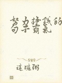 努力挣钱的幽默句子霸气