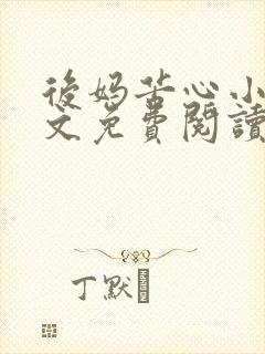 后妈苦心小说全文免费阅读笔趣阁