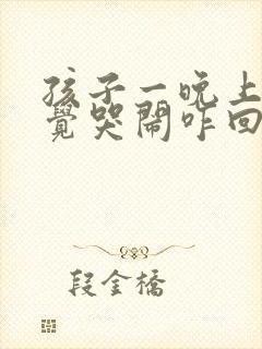 孩子一晚上不睡觉哭闹咋回事