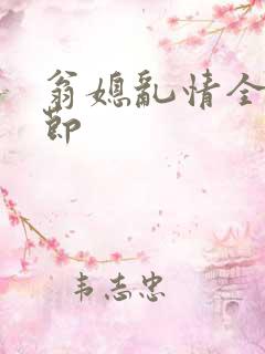 翁媳乱情全部章节