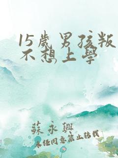 15岁男孩叛逆不想上学