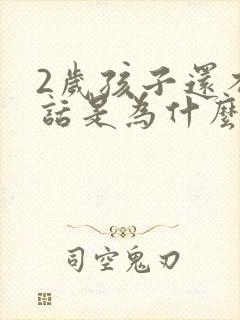 2岁孩子还不说话是为什么