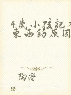 4岁小孩记不住东西的原因