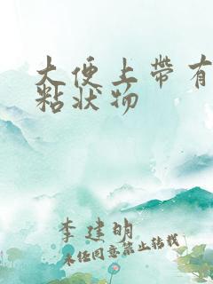 大便上带有黄色粘状物