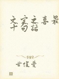 文定之喜最经典十句话