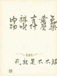 内裤有黄色分泌物吃什么药