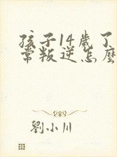 孩子14岁了非常叛逆怎么办