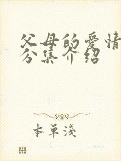 父母的爱情剧情分集介绍