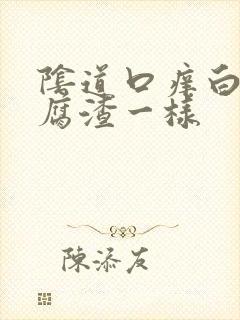 阴道口痒白带豆腐渣一样