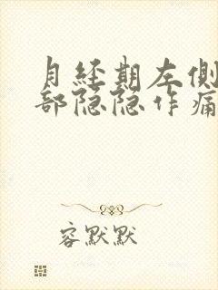 月经期左侧下腹部隐隐作痛是什么原因