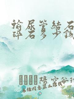 输尿管结石体外碎石多少钱