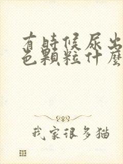 有时候尿出来白色颗粒什么原因