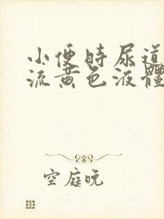 小便时尿道刺痛流黄色液体是怎么回事