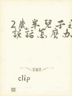 2岁半儿子还不说话怎么办呢