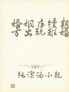 婚姻存续期间男方出轨离婚财产如何分配