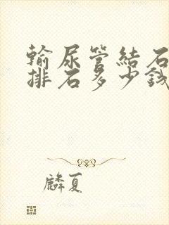 输尿管结石体外排石多少钱