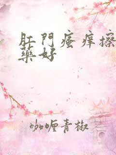 肛门瘙痒擦什么药好