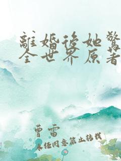 离婚后她惊艳了全世界原著