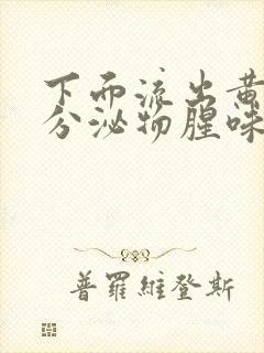 下面流出黄黄的分泌物腥味