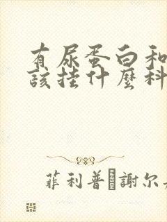 有尿蛋白和血应该挂什么科