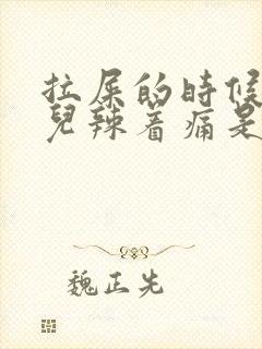 拉屎的时候屁眼儿辣着痛是什么原因