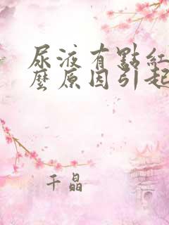 尿液有点红是什么原因引起的