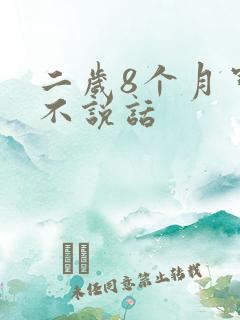 二岁8个月宝宝不说话