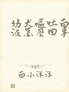 幼犬呕吐白色粘液怎么回事