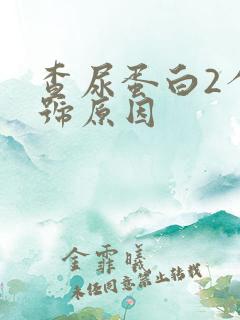 查尿蛋白2个加号原因