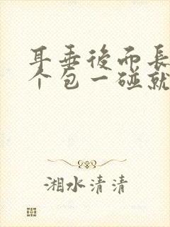 耳垂后面长了一个包一碰就疼