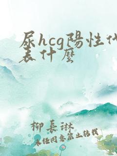 尿hcg阳性代表什么